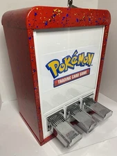 $2 Vend Red 3 Column Sticker Tattoo Pokemon Card Vending Machine Sports Cards
