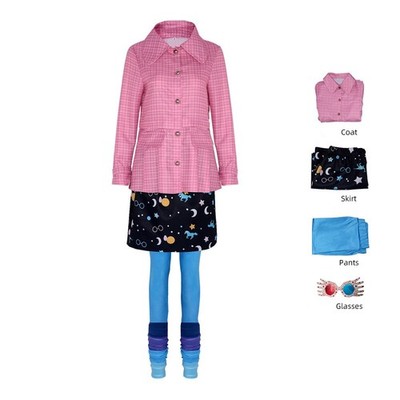 Magic School Witch Cosplay Anime Luna Lovegood Cosplay Costume Coat Skirt Pant