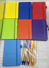 7-Sets A6 Inspirational Pocket Journals with Pens  Prayer  Bible Study Notebook