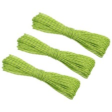 Reflective Guyline Camping Paracord 2mm 3 Pack Tent Cord, Fluorescent Green
