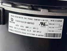 York S1-6007532 Broad-Ocean Condenser Fan Motor 1/3 HP 460V 850 RPM thumbnail 4