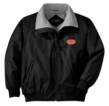 New York Central Red Logo Embroidered Jacket Front and Rear [29r]