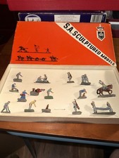 VINTAGE SAE S.A. SCULPTURED MODELS 1061   A.C.W. CONFEDERATE CAMP SET
