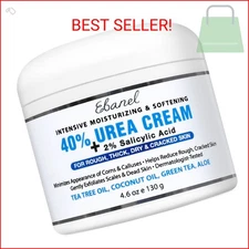 Ebanel Urea Cream 40% plus Salicylic Acid 2%, Foot Cream for Dry Cracked Heels F