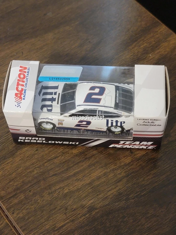 RARO 2018 #2 Brad Keselowski Miller Lite ARC Acción Diecast 1:64 Penske Nuevo en caja Foto 2 de 4
