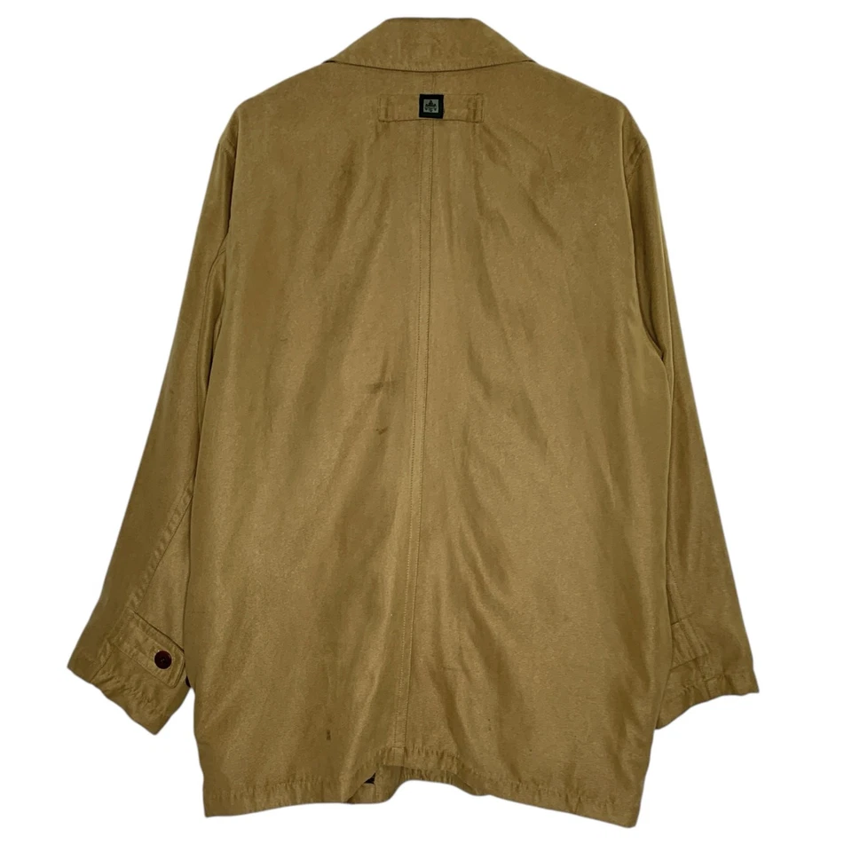 Rainforest M Mens Brown Rain Jacket Outdoor Microsuede  - Image 2 of 4