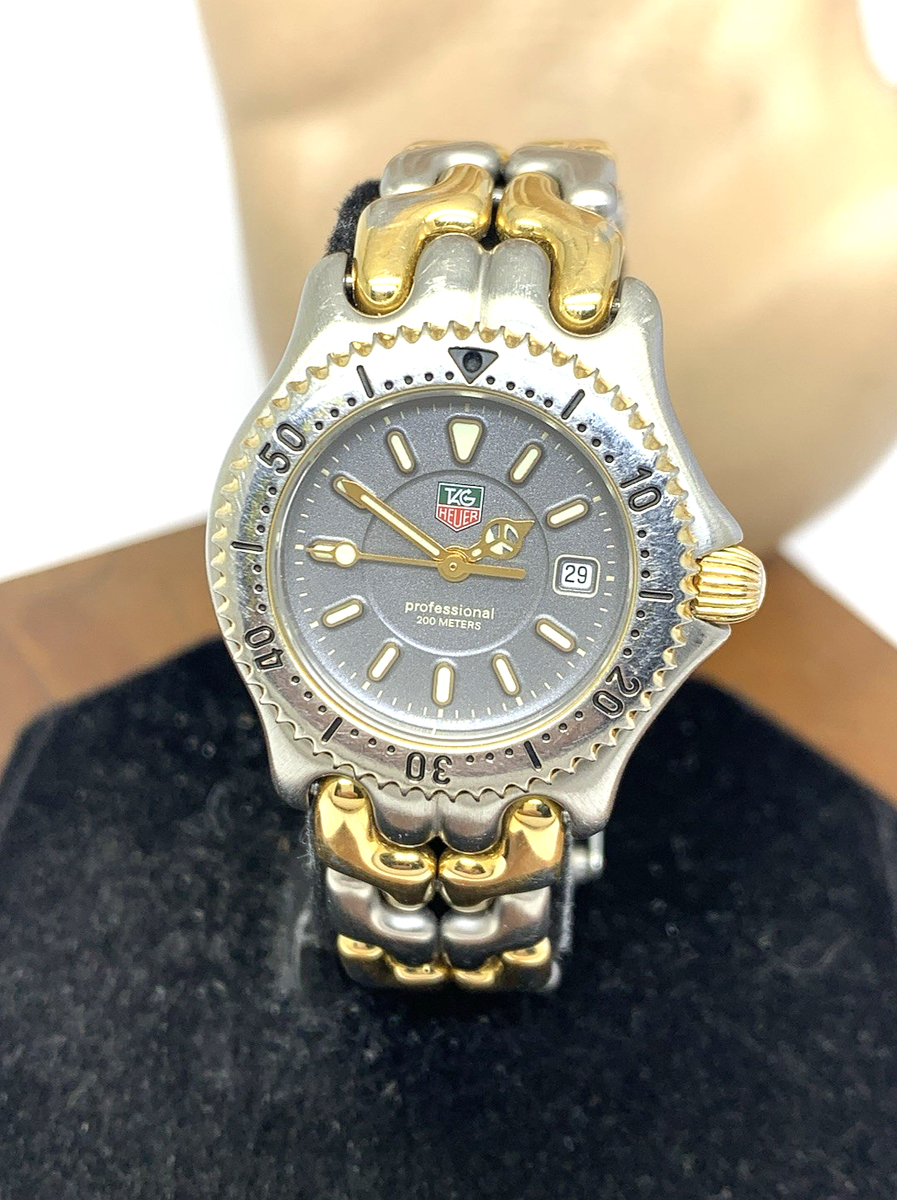 【ジャンク】TAG HEUER プロフェッショナル200 WG1320-2 TAG Heuer Professional Gray Women's Watch - WG 1320-2 for sale