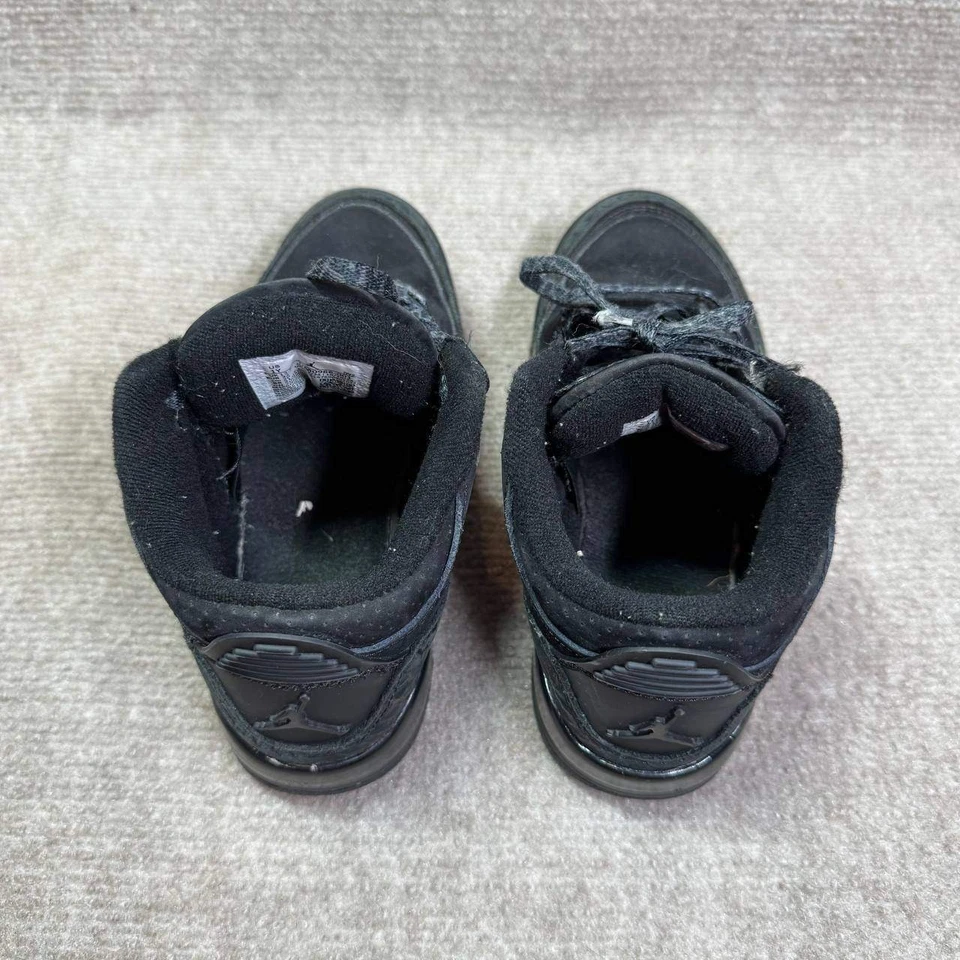 Nike Air Jordan 3 Retro Negro Gato Niños 1Y DM0966-001 Zapatos Atléticos de Baloncesto Foto 3 de 4