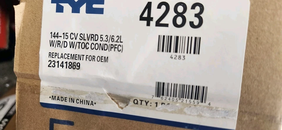 Conjunto de condensador de aire acondicionado TYC 4283 Yukon Sierra Tahoe Escalade Silverado Suburban Foto 2 de 2