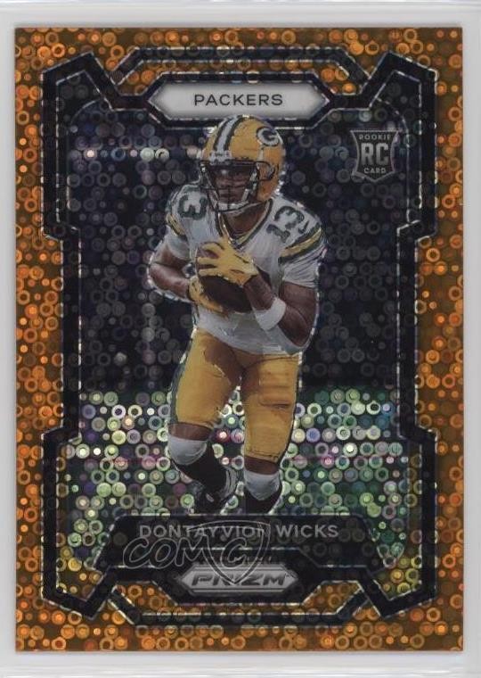 2023 Panini Prizm Rookies Disco Prizm Dontayvion Wicks #333 01rd
