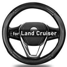 Carbon Fiber Steering Wheel Cover For Toyota Land Cruiser 90 Prado 1996 - 2002