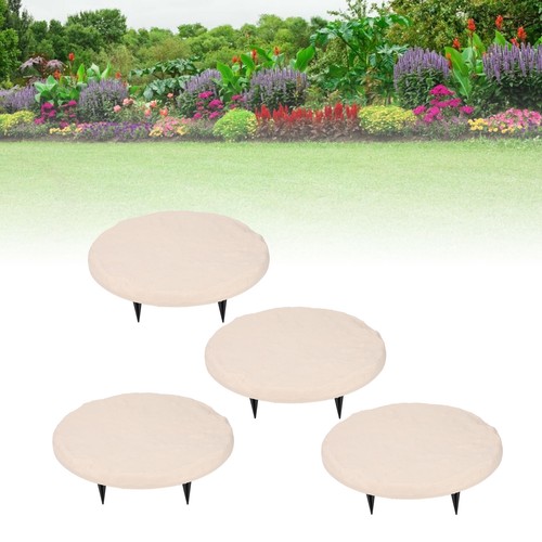 Garden Stepping Stones Weather Resistant Decorative Round Step Stones Easy - Picture 5 of 24
