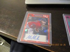 michael morales rookie auto 2021 pro set red cracked ice  crystals