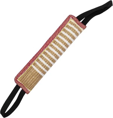 With 2 Handles Dog Tug Toy |Tug of War Dog Toy |Jute Bite Pillow / Dog Training