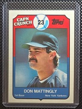 1989 Topps Cap'n Crunch Don Mattingly #8 Yankees