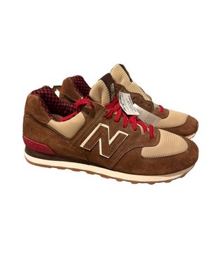 NEW BALANCE 574 MADE IN USA M574PB PAUL BUNYAN RUNNING SHOES BROWN MENS SZ 13