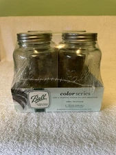 Ball Color Series Mason Canning Quart Jars - Seafoam Green NIP