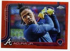 2025 TOPPS CHROME RONALD ACUNA JR. ORANGE LOGO REFRACTOR #01/25