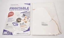 Rofisyno 11x17 Printable Vinyl Sticker Paper 30 Pack Self Adhesive Sheets