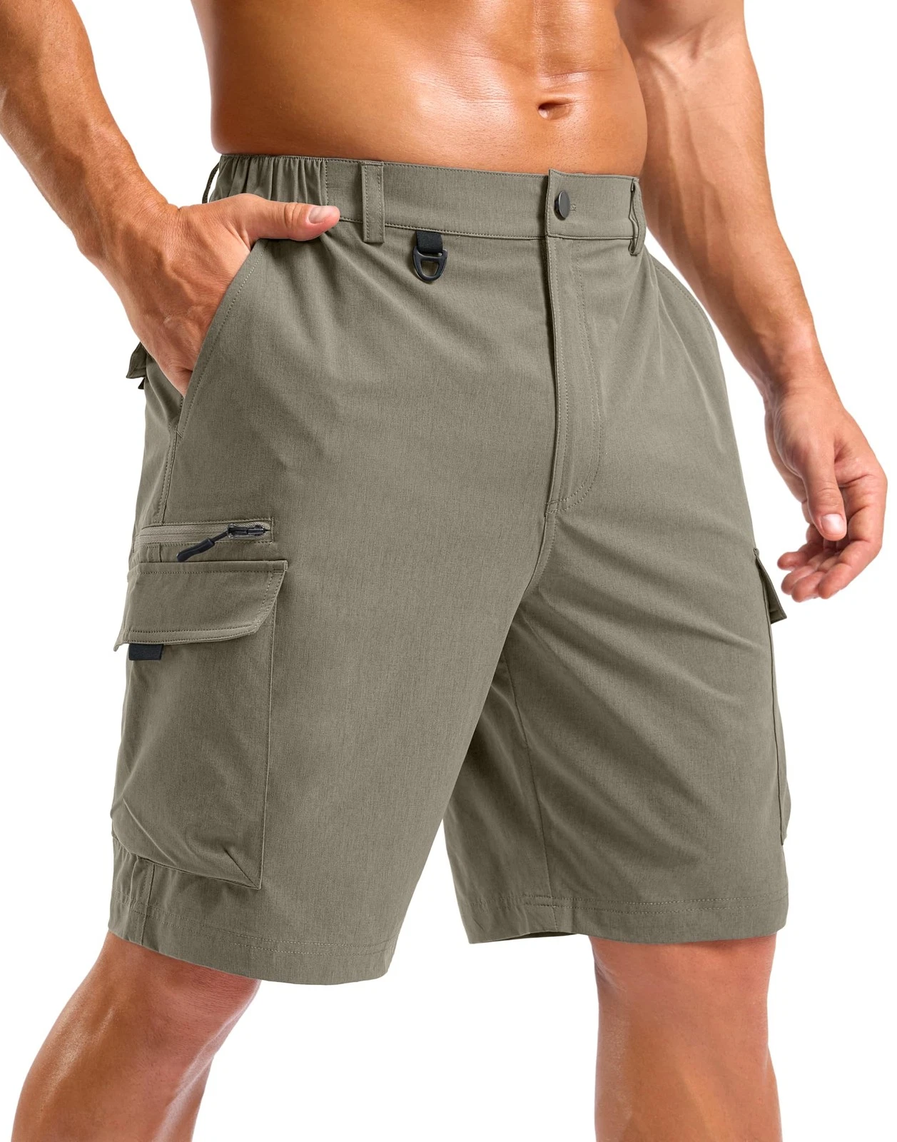 Men's Hiking Cargo Shorts with 7 Pockets Lightweight 9" Outdoor Casual Shorts...