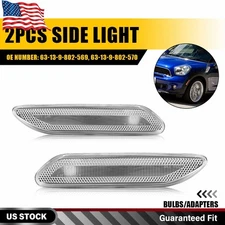 Clear Lens Side Repeater Light Reflector For 2011-2016 MINI Cooper R61 Paceman
