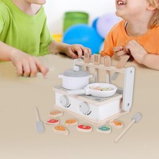 Giocattolo per bambini, griglia da cucina, giocattolo in legno per barbecue,