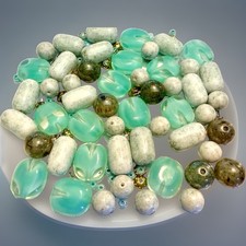 Assortment Of Czech Glass Beads 8-13mm