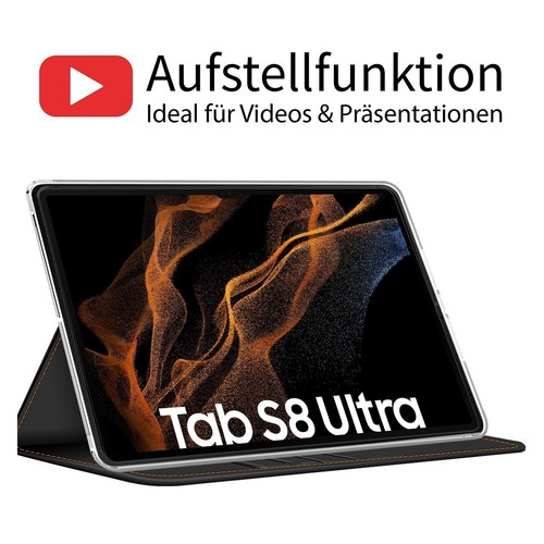 Schutzhülle Für Samsung Galaxy Tab S8 Ultra Klapp Hülle Case Tasche Schutz Cover - Bild 4 von 6