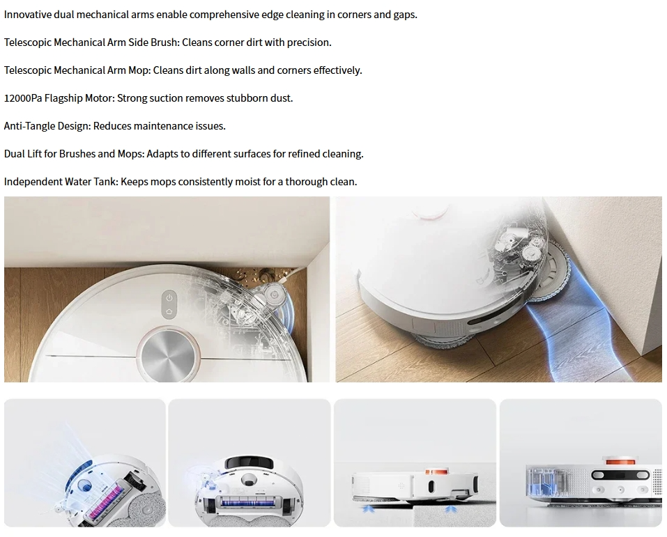 Xiaomi - マヒマヒ XIAOMI Robot Vacuum Cleaner M40 Anti-Winding Main Brush Heating