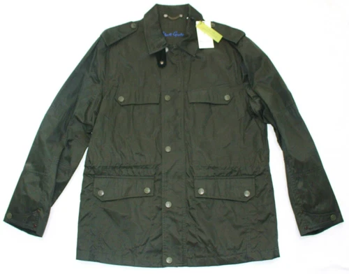 $680 New Robert Graham O'GRADY Field Jacket Men XL X-LARGE Military Waxed Cotton - product listing photo