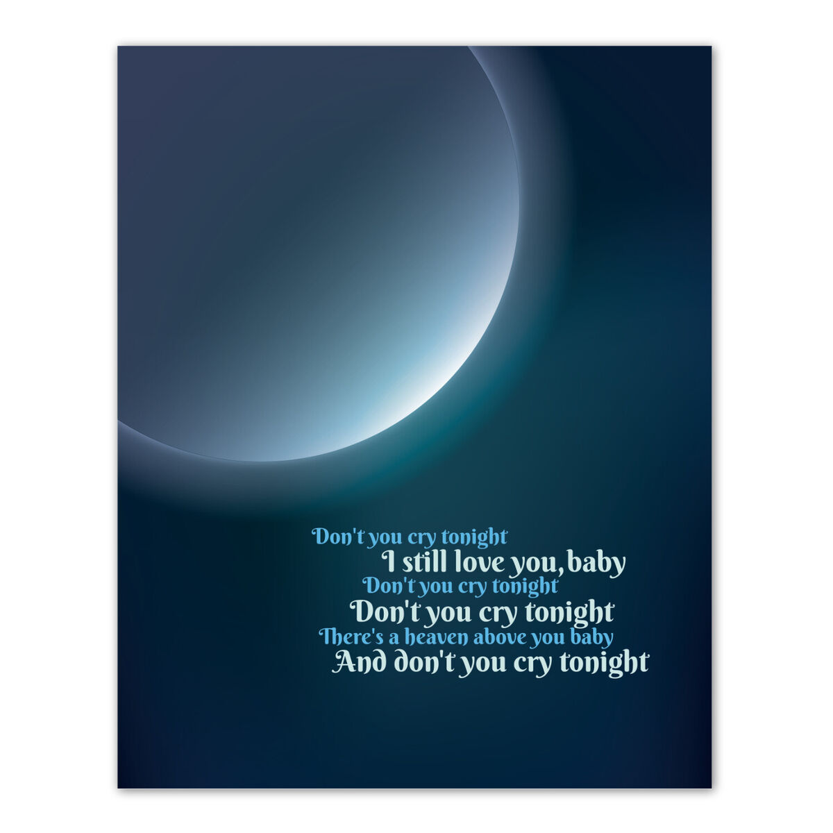 Patience by Guns n' Roses - Song Lyric Poster Illustration – Song Lyrics Art