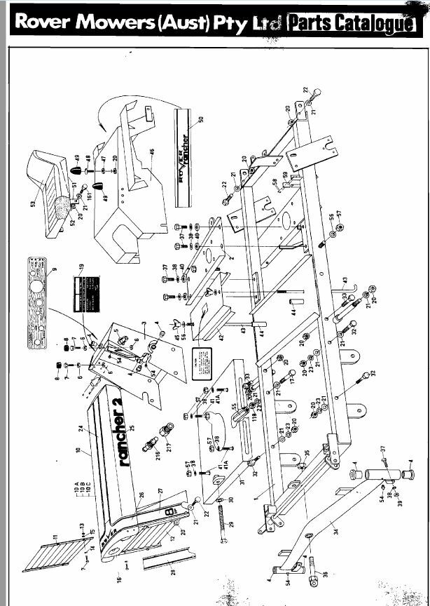 Rover Rancher Ride On Mower Spare Parts List Template - Infoupdate.org