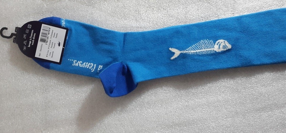 Lot De 2 Paires De Chaussettes Dagobert à L'Envers – Femme – Taille 35-38 – Noir – Coton Mélangé