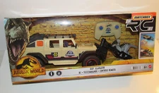 Matchbox Jurassic World  1:18 R/C JEEP Gladiator w Dracorex Dinosaur Figure NISP