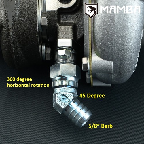 45Deg 5/8" Turbo Oil Return Drain Pipe Kit BorgWarner KKK K03 K04 For AUDI VW - Picture 5 of 5