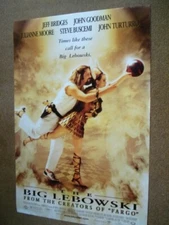 Coen Brothers' THE BIG LEBOWSKI Original 1998 O/S Jeff Bridges & Julianne Moore