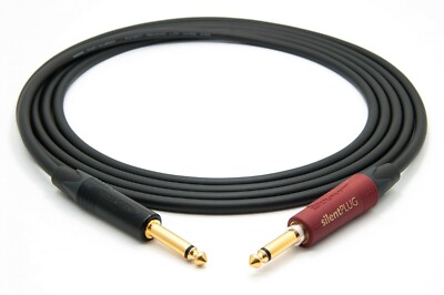 MOGAMI W2524, 2524 GUITAR CABLE WITH NEUTRIK 1/4'' TS SILENT PLUG, 18 ft.