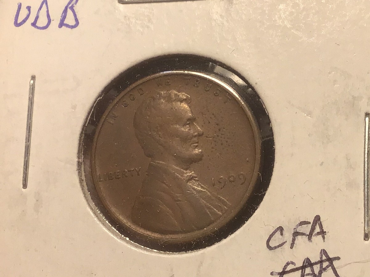 1909年！！ リンカーン 1セント！【初年度】【VDB】 1909 US One Cent Lincoln VDB Penny Extremely Fine Condition