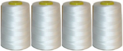 TOP QUALITY SEWING THREAD 120s SPUN POLYESTER, OVERLOCKING 5000 YRDS X 4 CONES - Picture 25 of 52