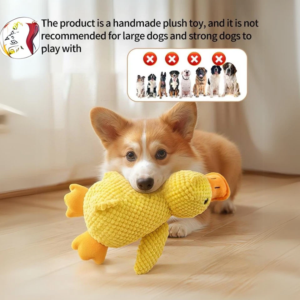 Calming Duck For Dogs Mellow Dog Squeaky Dog Toy Indoor Puppy Sleeping Pet Toy - Image 4 of 4