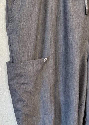 Fabletics Ion Scrub Pants 2X / S SHORT Womens Plus Heather Grey Straight Leg - Picture 5 of 7
