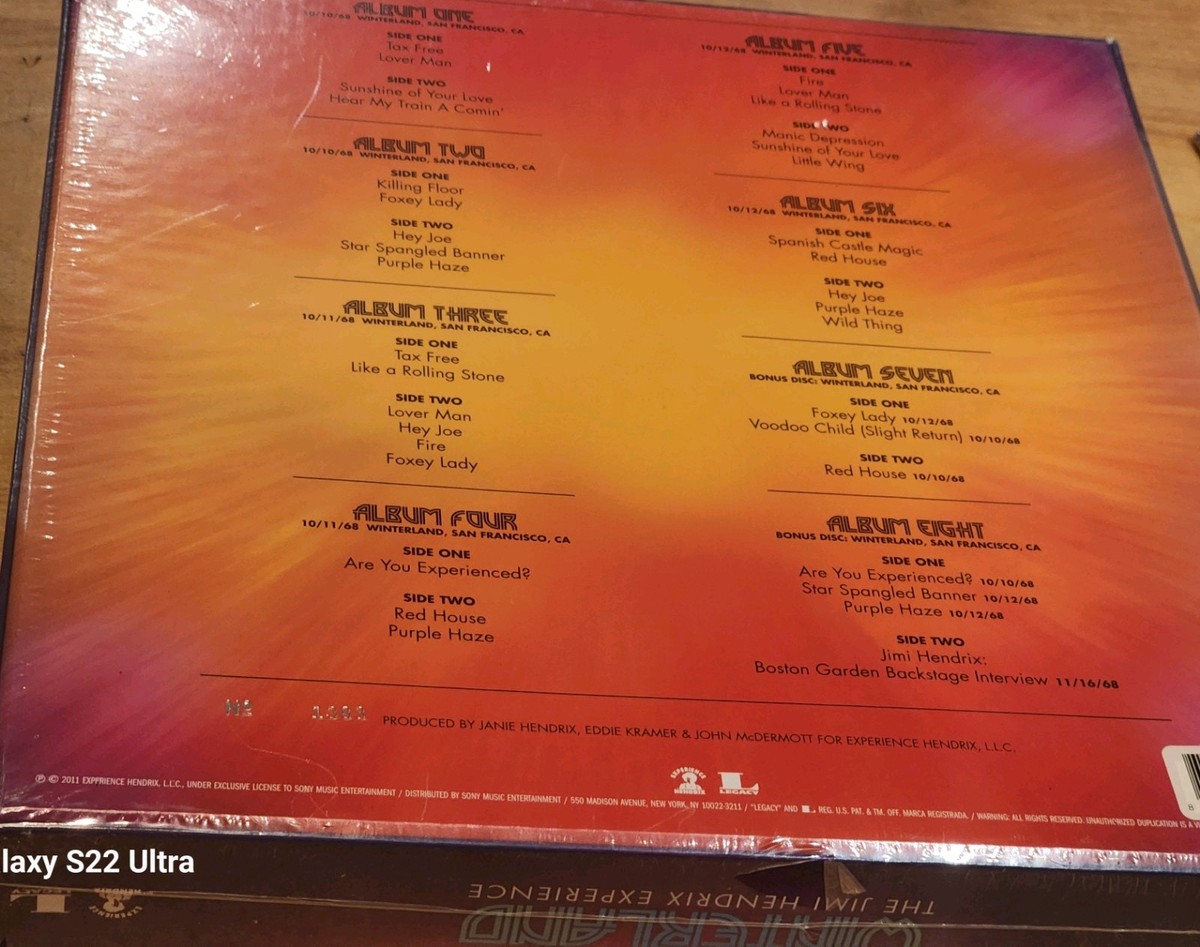 jimi hendrix 3 Nights at Winterland 激レア The Jimi Hendrix Experience – 3 Nights At Winterland – Box