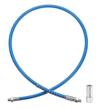 Grease Gun Hose Kit 39.7" 10000 PSI w Grease Gun Coupler 1/8 NPT Threads Blue