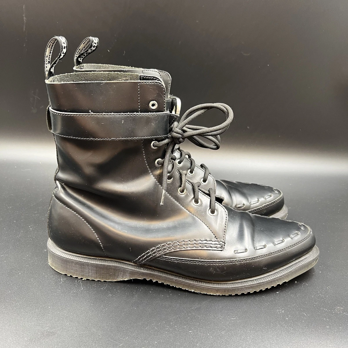 DR. MARTENS ISHAM Faux Shearling Lined Suede Slingback Mules MSRP$210 COMFYWARM Dr. Martens Buckle Boots for Men for sale | eBay main image 4
