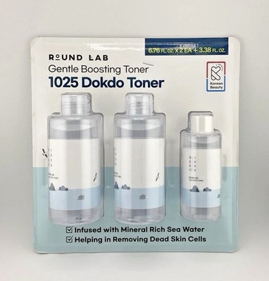 ROUND LAB 1025 Dokdo Toner 3 Set 6.76 Fl. Oz.x2 Each & 3.48 Fl. Oz. (new)