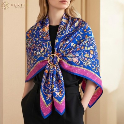 HERMES/カレ/Pierres d’Orient ed d’Occident RARE VINTAGE HERMES Silk Scarf 