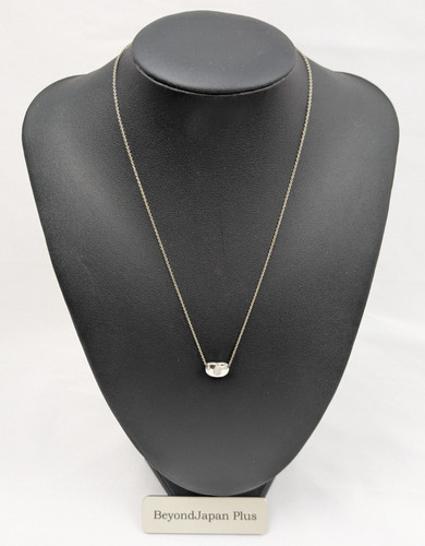 Tiffany & Co. Elsa Peretti Small Bean Necklace Sterling Silver 925 No Box 11mm
