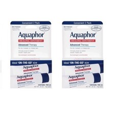 Lot 2 Boxes Aquaphor Healing Ointment Advanced Therapy 2-Pack 0.35 oz ea 2/27