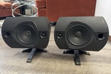 Bowers &amp; Wilkins Rock Solid Sound 150 Watts Bookshelf Speakers Black W/Stands  			