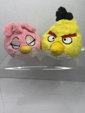 Angry Birds Plush Stella Pink Bird 5” No Sound Commonwealth 2012 & Chuck